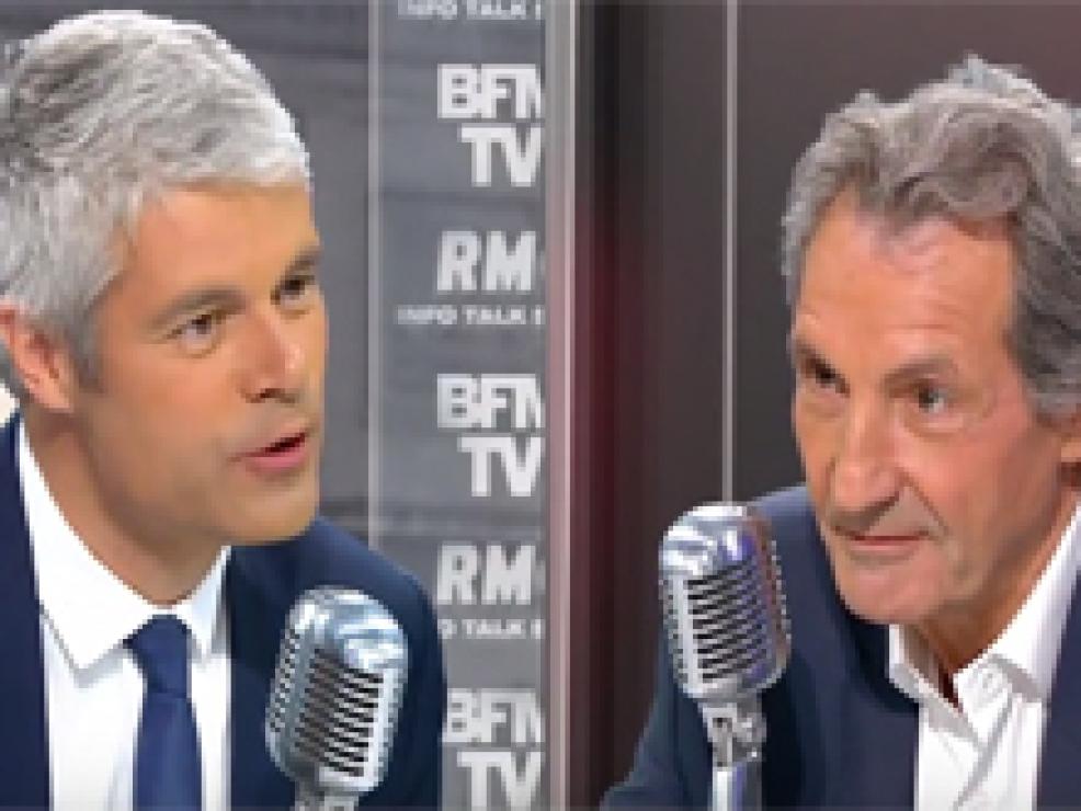 Laurent Wauquiez face à Jean-Jacques Bourdin